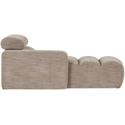 WOOOD NOVI Schäslongsoffa Vänster Naturmelange