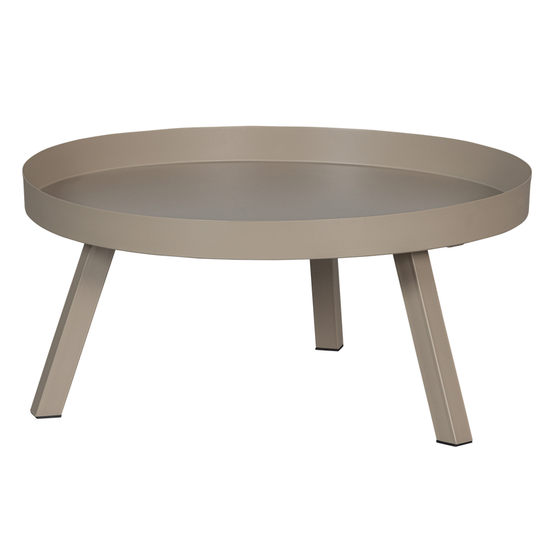 WOOOD SUNNY Trädgårdssidobord 35xØ68 cm i Metall
