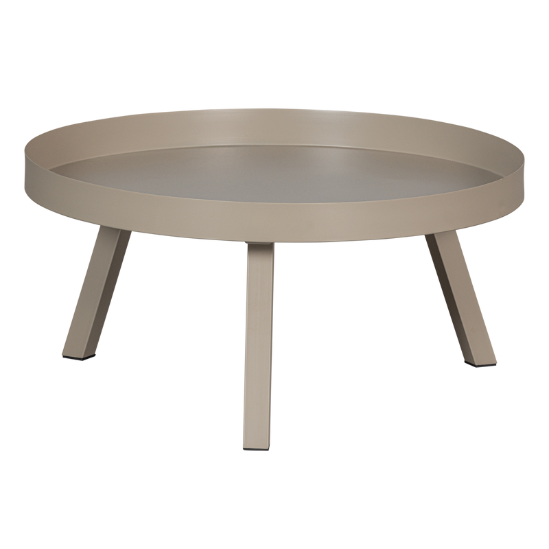 WOOOD SUNNY Trädgårdssidobord 35xØ68 cm i Metall