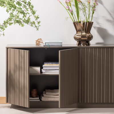 WOOOD NOVA Sideboard 200cm Furu Tryffelbrun
