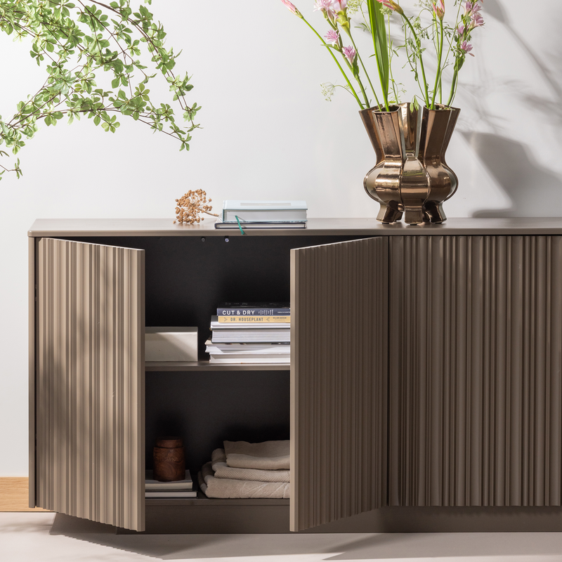 WOOOD NOVA Sideboard 200cm Furu Tryffelbrun