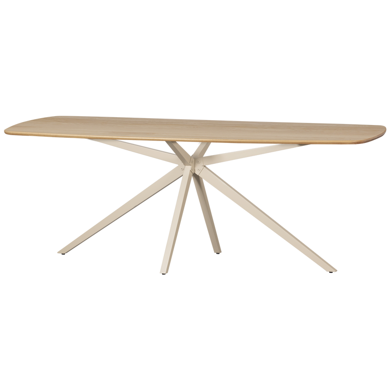 WOOOD TABLO DANSK Oval TGL 220x100 cm Genomskinlig Matbord