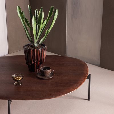 WOOOD KOTA Soffbord 26x121x79 cm MDF/Faner Brun