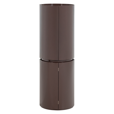 WOOOD SERA Runt Skåp 135xØ45 cm Trä Blank Mörkbrun