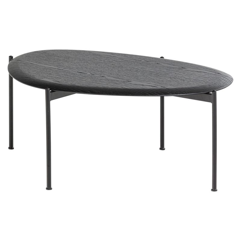WOOOD KOTA Soffbord 36x92x68 cm MDF/Faner Svart