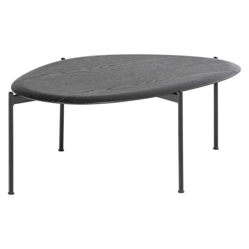 WOOOD KOTA Soffbord 36x92x68 cm MDF/Faner Svart