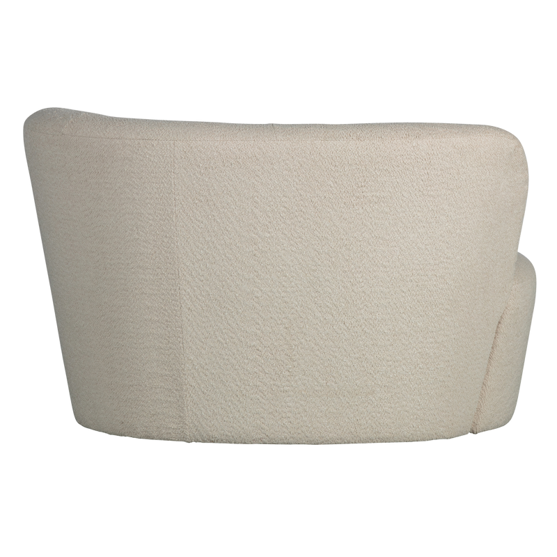 WOOOD Stone Liten Soffa Höger i Bouclé Cremevit