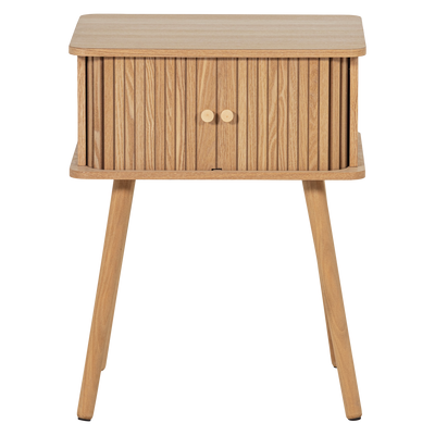 WOOOD KARRI Sängbord i MDF och Furu, Naturlig