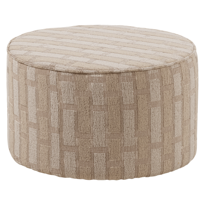 WOOOD SARLI Puff Låg Chenille Natur/Beige