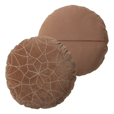 WOOOD Luvo kuddar bomullssammet rosa/sand 4-pack