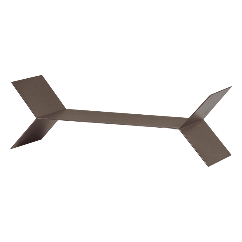 WOOOD Lorin vägghyllor metall mockabrun 3-pack
