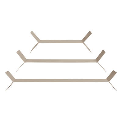 WOOOD Lorin vägghyllor metall sand 3-pack