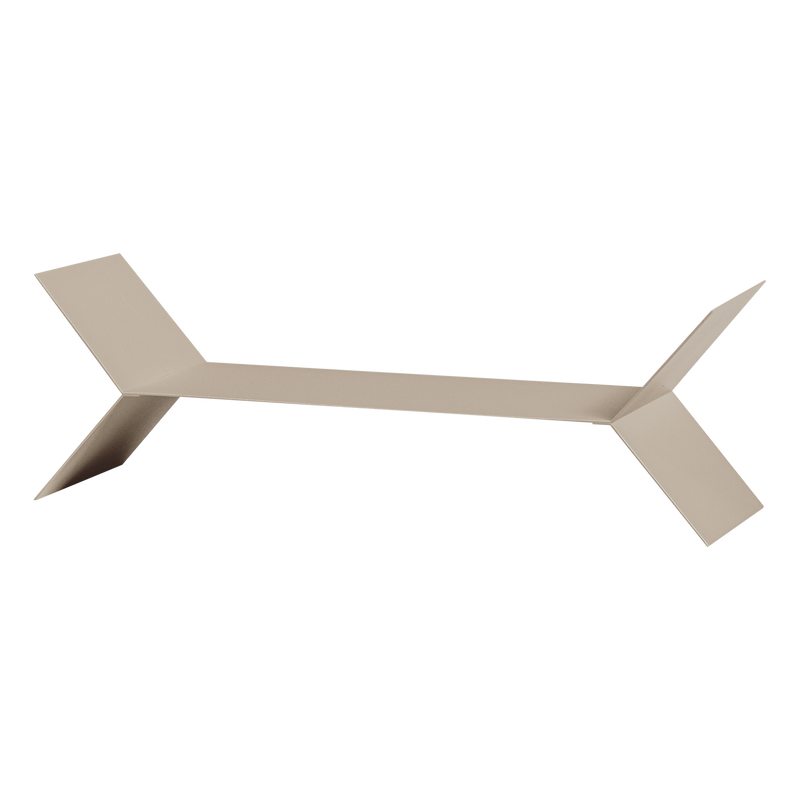 WOOOD Lorin vägghyllor metall sand 3-pack
