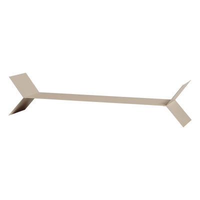 WOOOD Lorin vägghyllor metall sand 3-pack