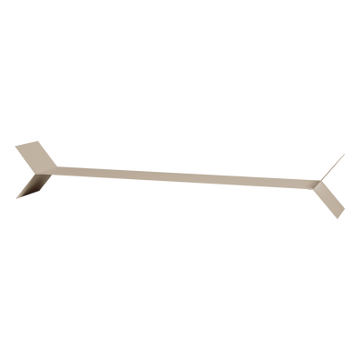 WOOOD Lorin vägghyllor metall sand 3-pack