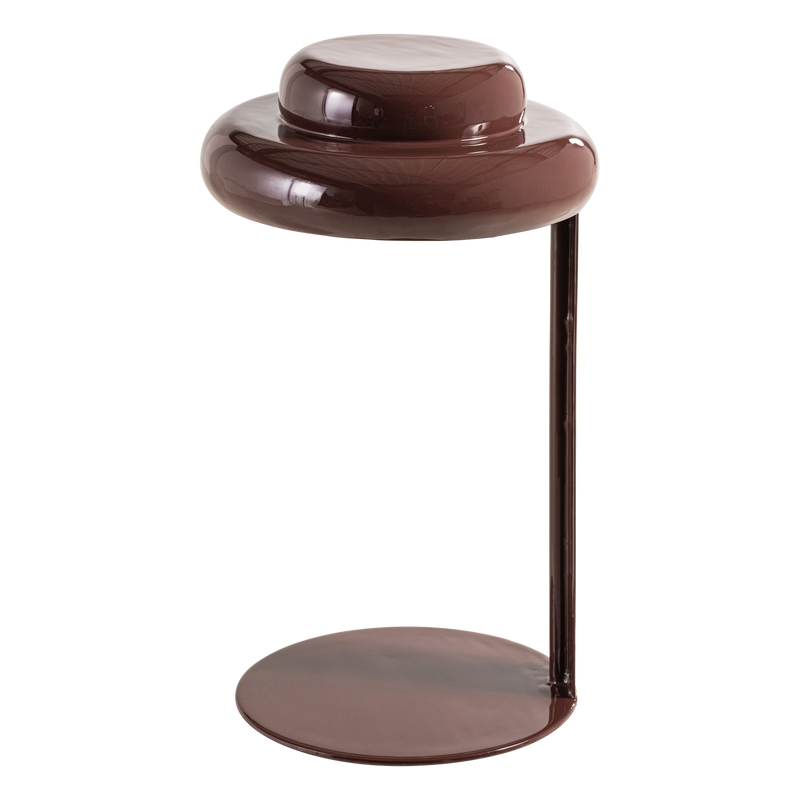 WOOOD Rassy bordslampa metall högglans vinröd
