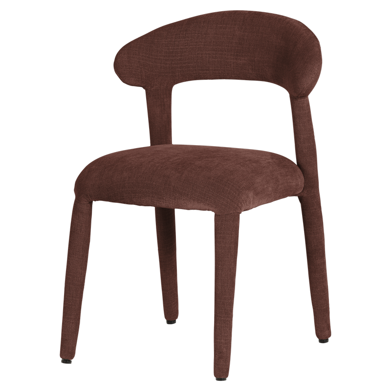 WOOOD Sile matstol linnelook vinröd 2-pack