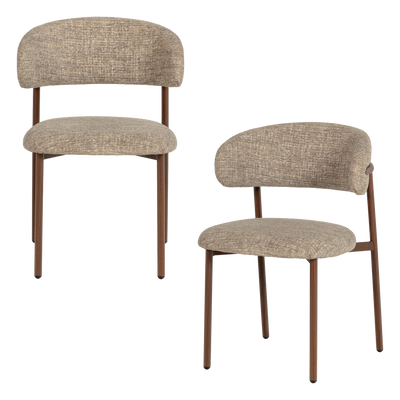 WOOOD Kelu matstol natur melange 2-pack