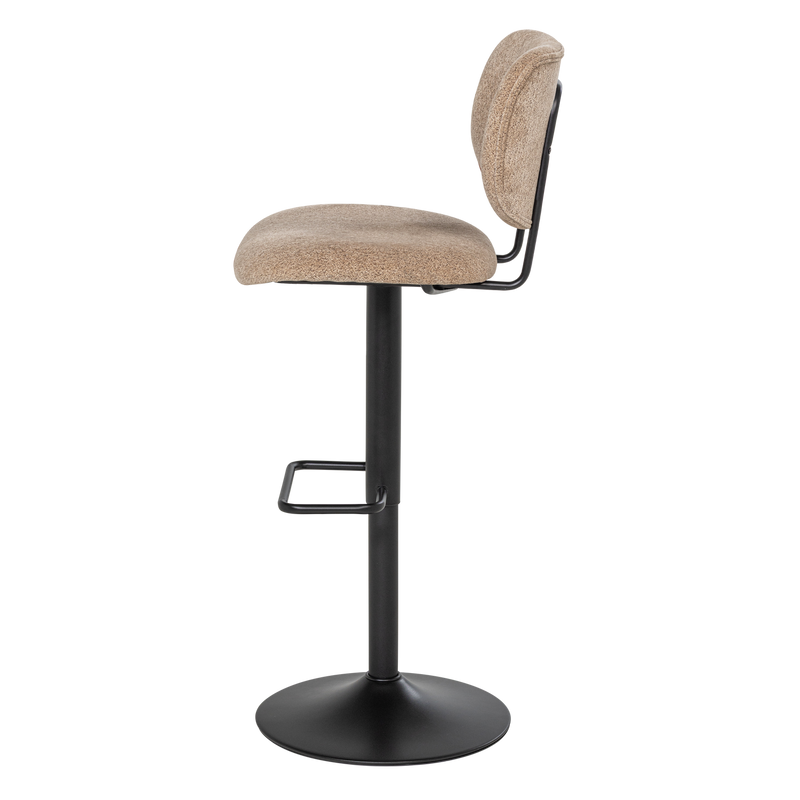 WOOOD Brint barstol chenille sand höj- och sänkbar