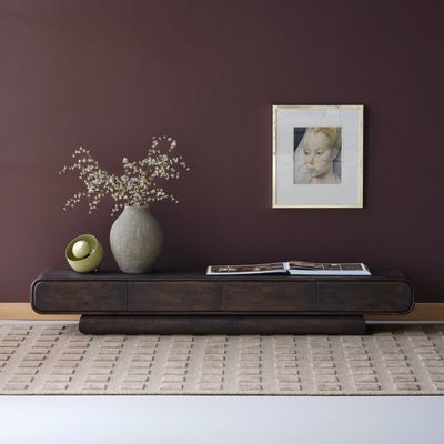 WOOOD Loop tv-bänk mangoträ brun 220 cm
