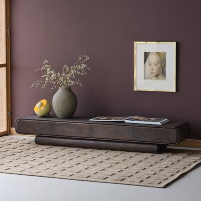 WOOOD Loop tv-bänk mangoträ brun 220 cm
