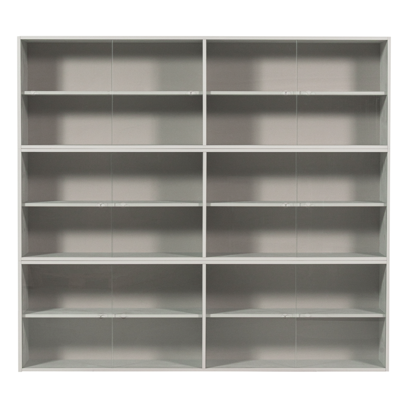 WOOOD Klink vitrinskåp furu mist 200 cm