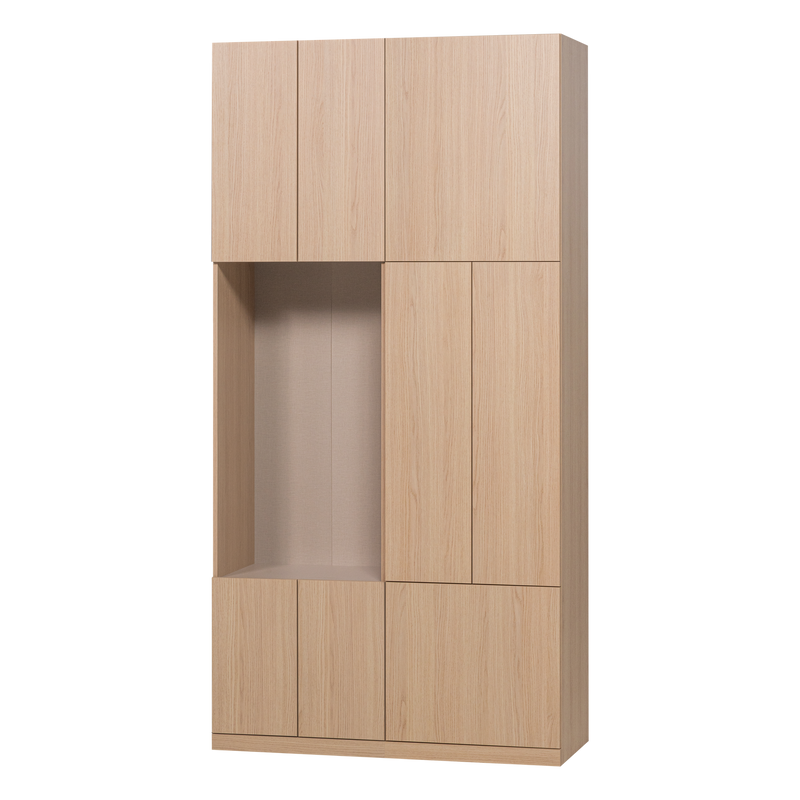 WOOOD Build vitrinskåp kombination 108 cm ekdekor natur