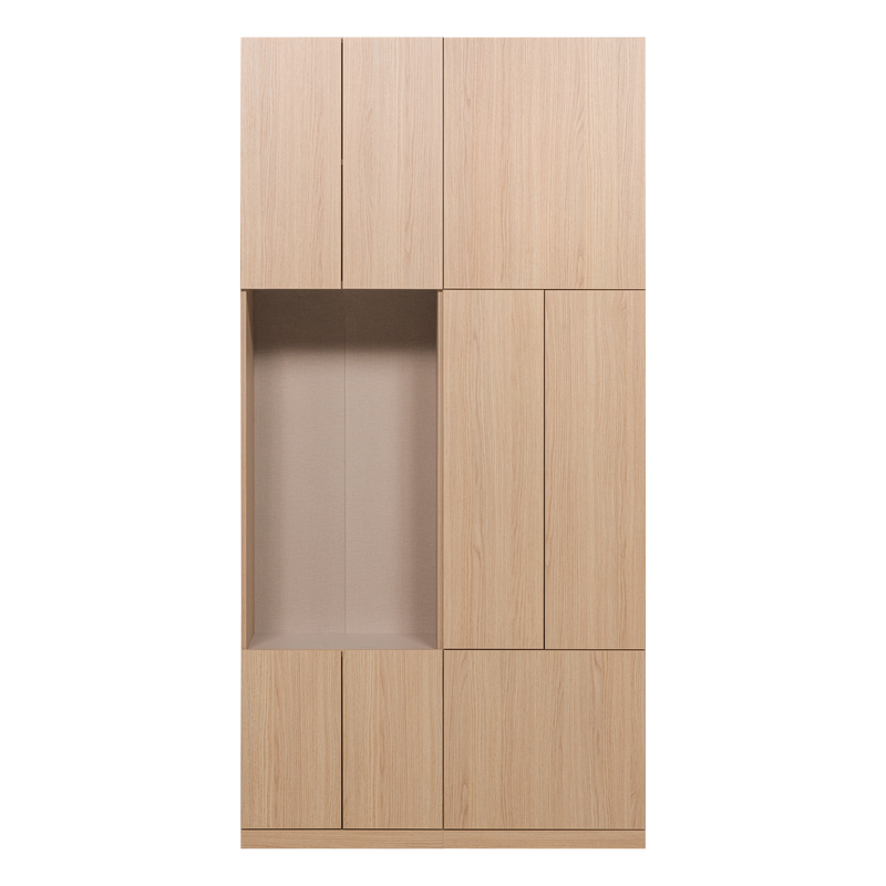 WOOOD Build vitrinskåp kombination 108 cm ekdekor natur