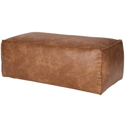 WOOOD RODEO Puff 43x120 Ekoläder Konjak