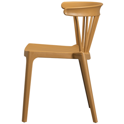 WOOOD BLISS Trädgårdsstol med Spjälor i Naturfiber, Karamell Melange