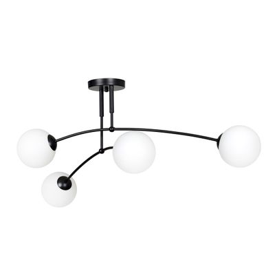 Emibig Lighting Taklampa PREGOS 4 SVART