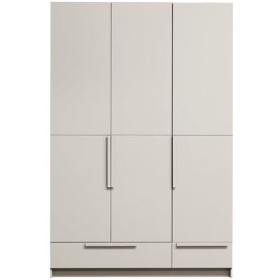 WOOOD PURE 3-dörrars garderob SPLITDOOR Furu Dammrosa