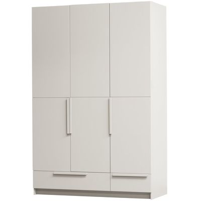 WOOOD PURE 3-dörrars garderob SPLITDOOR Furu Dammrosa