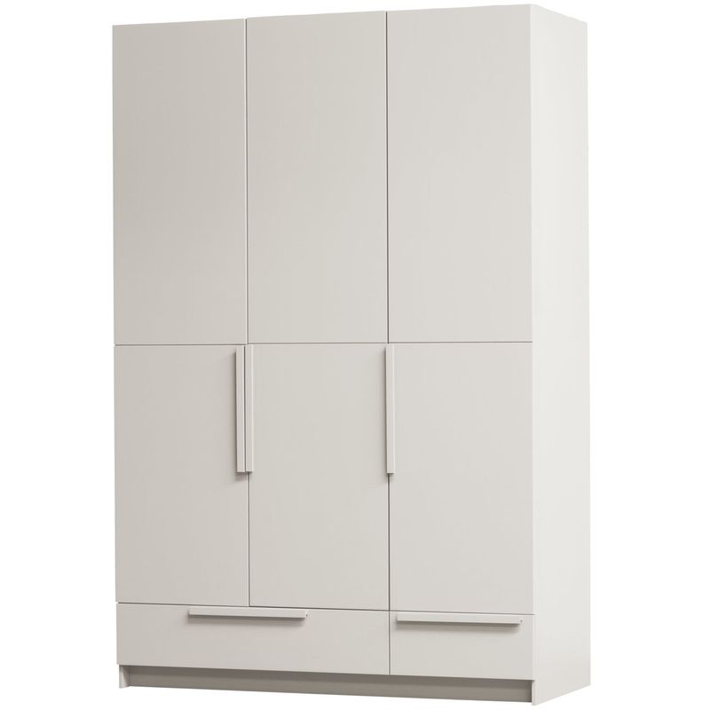 WOOOD PURE 3-dörrars garderob SPLITDOOR Furu Dammrosa