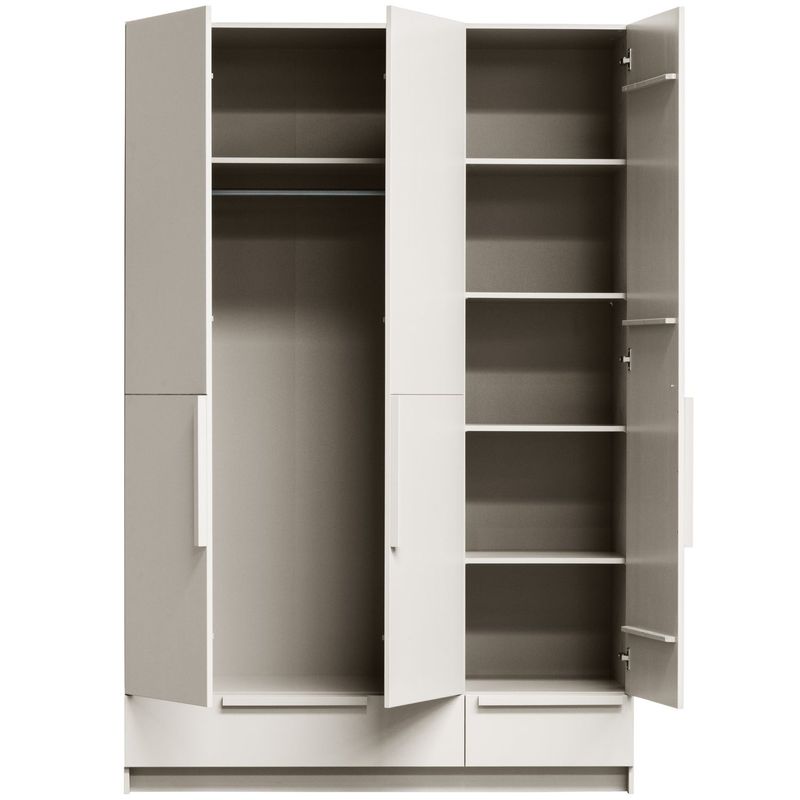 WOOOD PURE 3-dörrars garderob SPLITDOOR Furu Dammrosa