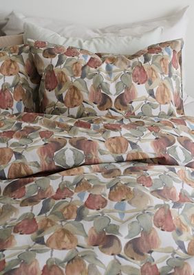 Borganäs Höstpäron påslakanset i bomull multi 150x210 cm 2 delar