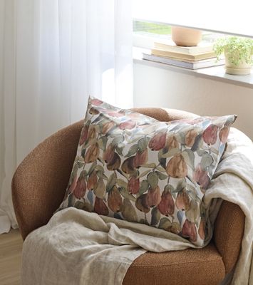 Borganäs Höstpäron påslakanset i bomull multi 150x210 cm 2 delar