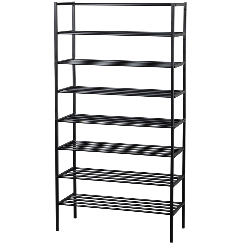 WOOOD FERRO Skohylla 4-pack Metall Svart