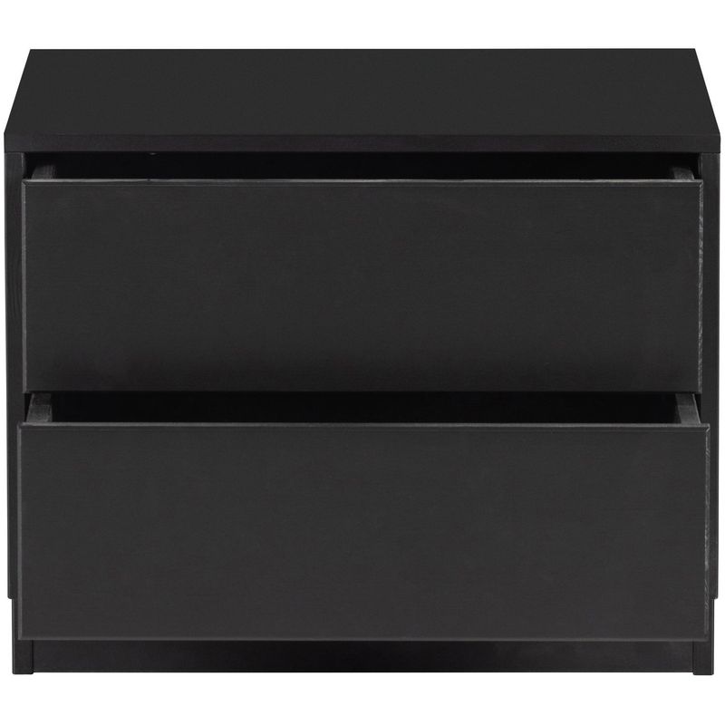 WOOOD FINCA TV-bänk 50cm Furu Djup Svart