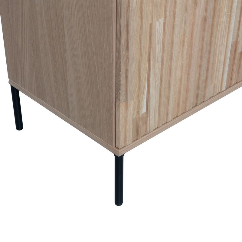 WOOOD NEW GRAVURE Sideboard 200 cm Ek Natur