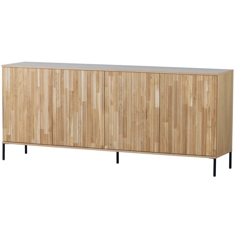 WOOOD NEW GRAVURE Sideboard 200 cm Ek Natur
