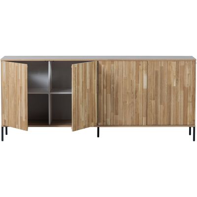 WOOOD NEW GRAVURE Sideboard 200 cm Ek Natur