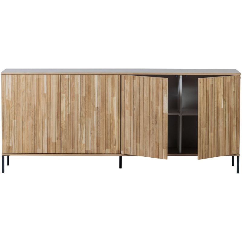 WOOOD NEW GRAVURE Sideboard 200 cm Ek Natur
