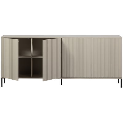 WOOOD NEW GRAVURE Sideboard 200 cm i Furu Dammrosa