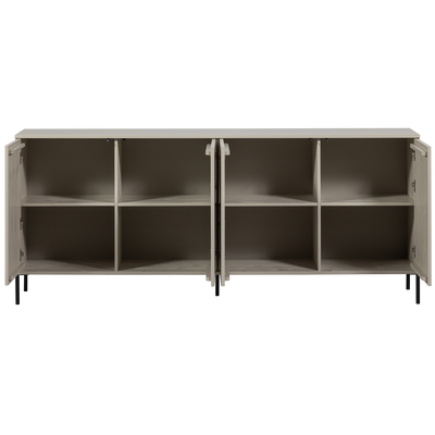 WOOOD NEW GRAVURE Sideboard 200 cm i Furu Dammrosa