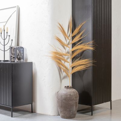 WOOOD NEW GRAVURE Sideboard 200 cm Furu Svart