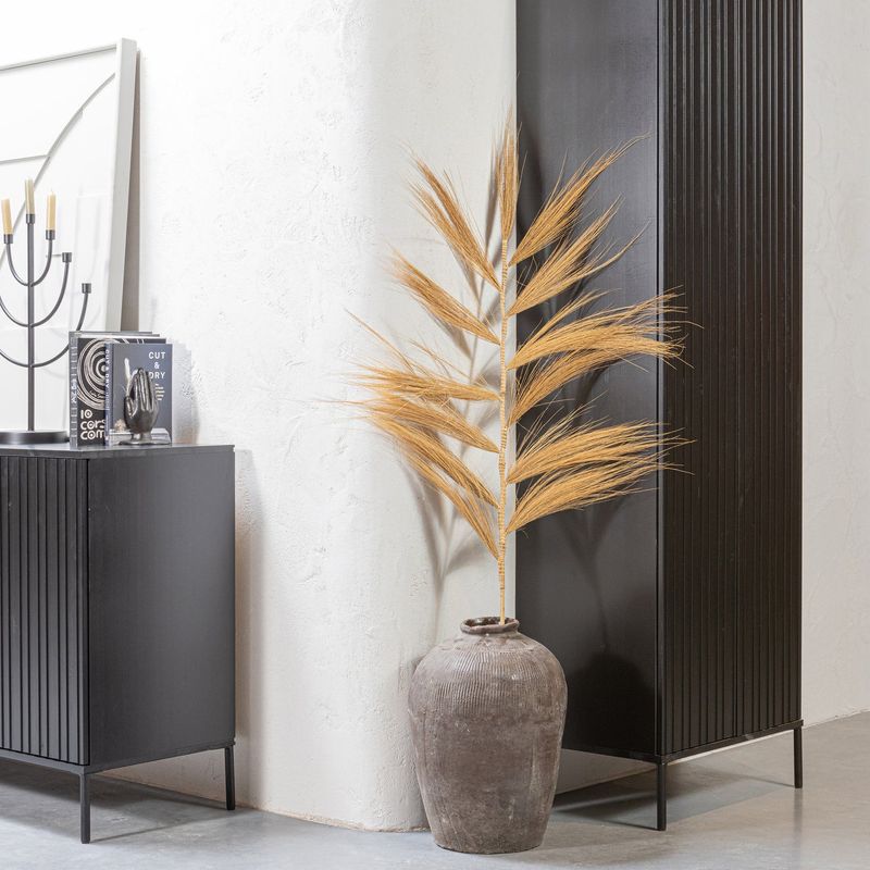 WOOOD NEW GRAVURE Sideboard 200 cm Furu Svart