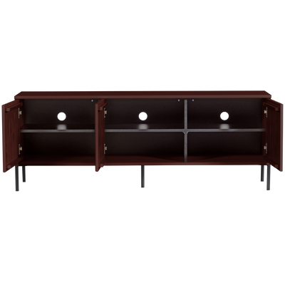 WOOOD NEW GRAVURE TV-bänk 150 cm Furu Vinröd