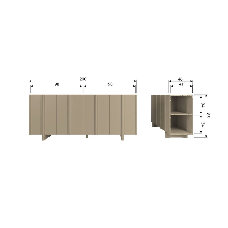 WOOOD BASU Sideboard Furu Lerbrun