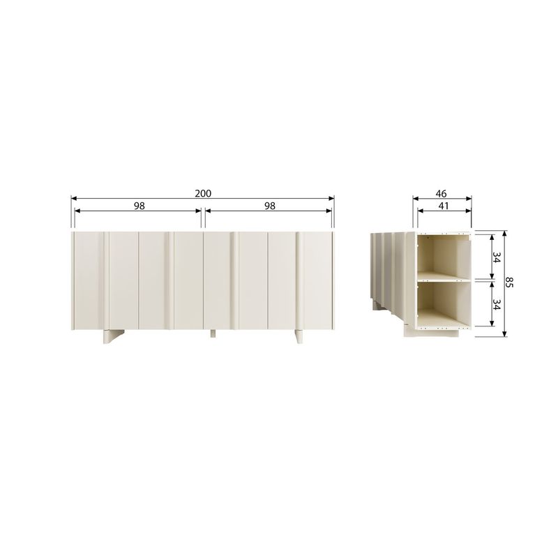 WOOOD BASU Sideboard Furu Dammrosa